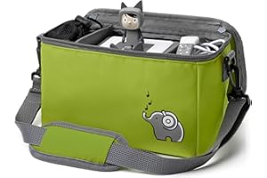 fantifant Musicbox Bag for Toniebox [ + net Bag for Tonie Storage ] Flexible Transport Bag for TONIEBOX Bag for Figures and Box Including Accessories I with Recycled PET I Mamba Green