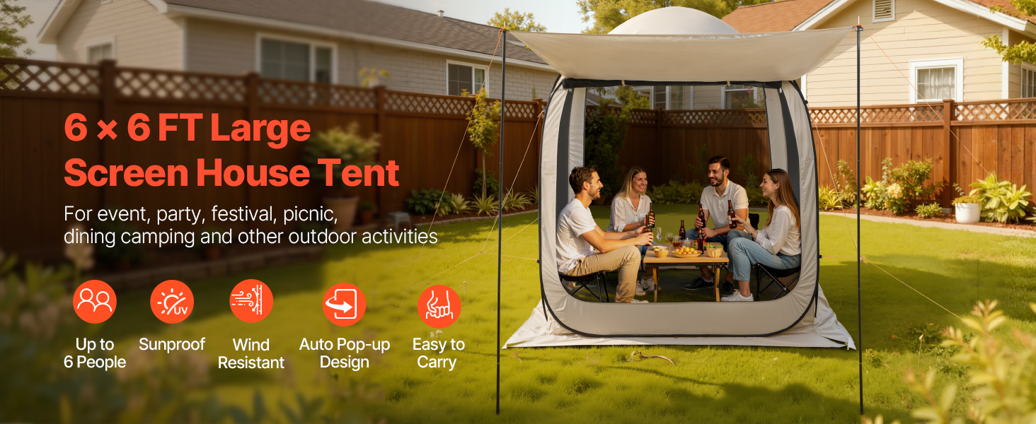 VEVOR 10x9.2 Pop-Up Screen House Review: Portable Bug-Free Shelter for 4-8 People image 27