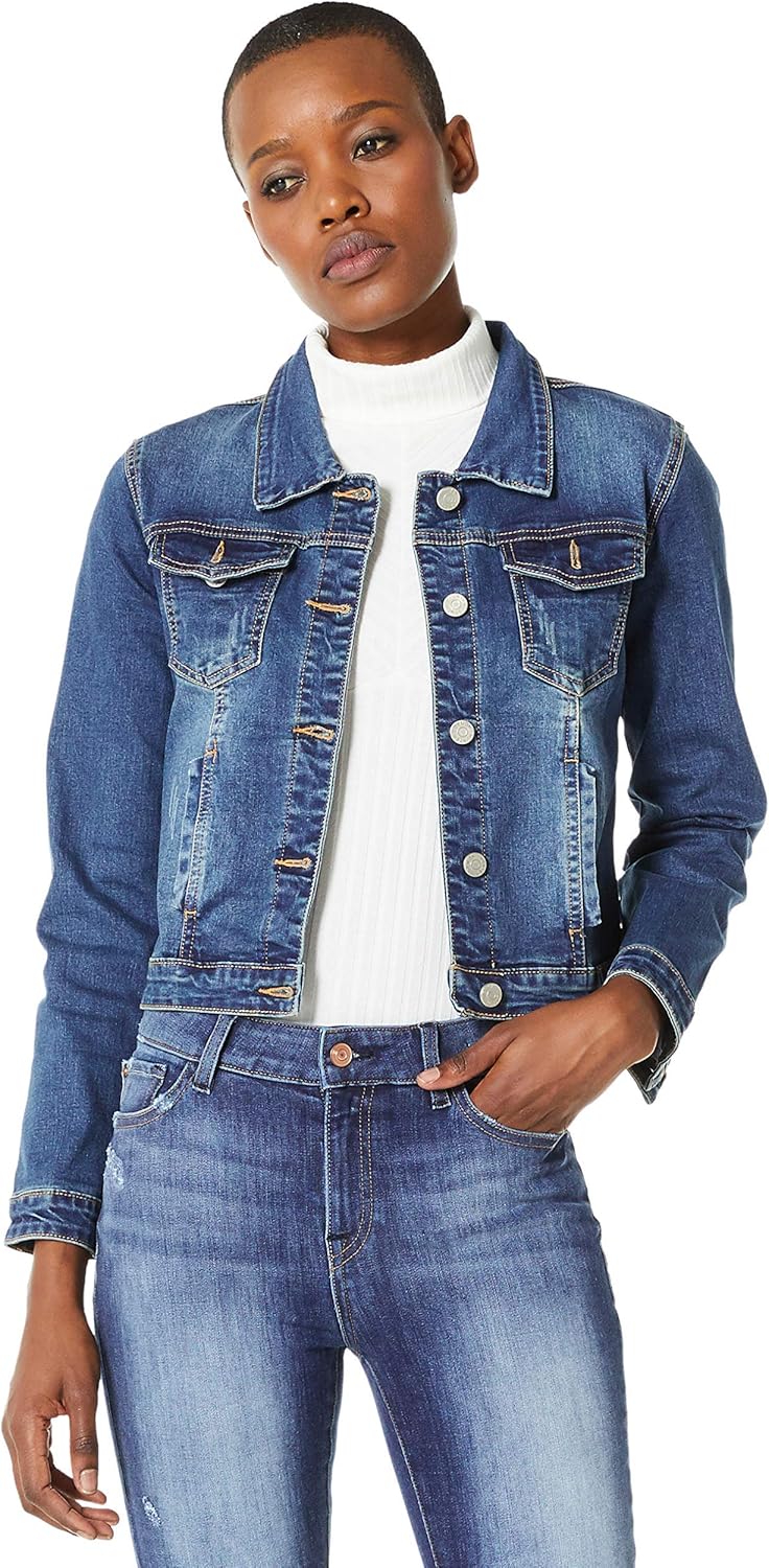 denim snuggle long jacket
