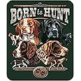 Everydayspecial Born to Hunt JQ Licensing Super Soft Flannel Throw Blanket with Sherpa Lining 50"x60"