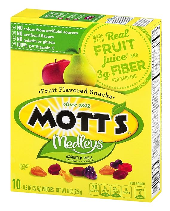 Mott's Original Fruit Flavored Snacks, 8 oz (10 Pouches)