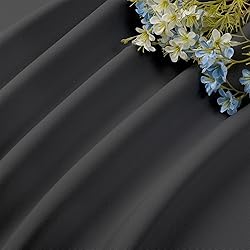 CUCRAF Dark Grey Blackout Curtains 45 inch Length 2