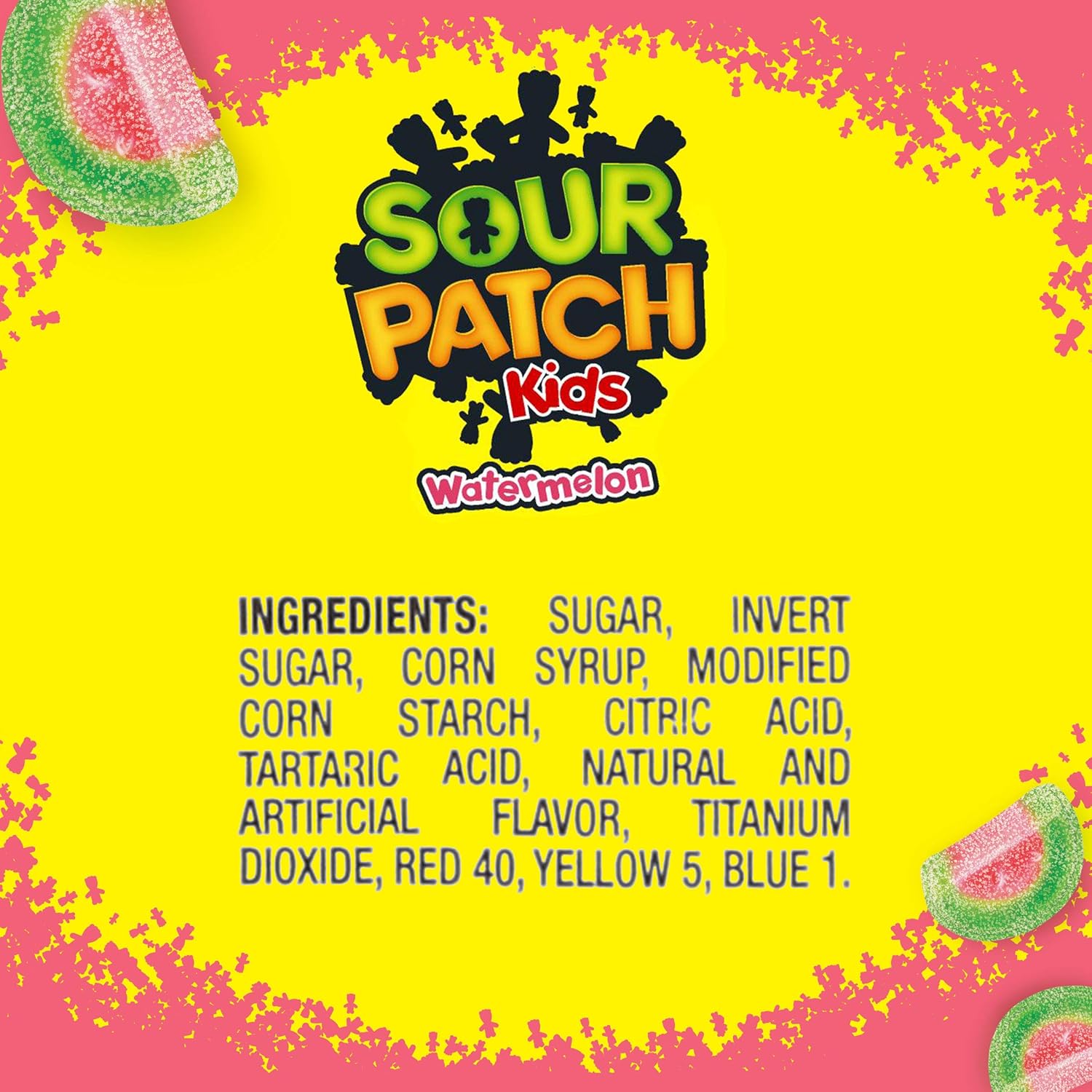 Sour Patch Kids Soft & Chewy Candy, 5 lb Bag, Red 5 Pound, Watermelon, 80 Oz : Grocery & Gourmet Food