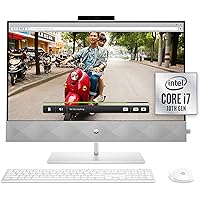 HP 27 Pavilion All-in-One PC, 10th Gen Intel i7-10700T Processor, 16 GB RAM, Dual Storage 512 GB SSD and 1TB HDD, Full…