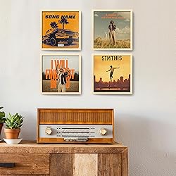 eletecpro 12.5x12.5 Record Frame in Wood Beige Made