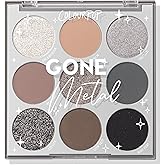 ColourPop Eyeshadow Palette - Eye Makeup Palette with Matte, Metallic, Matte Sparkle & Glitter Finishes - High-Pigment Eye Makeup with a Long-Wearing Formula - Gone Metal (0.3 oz)