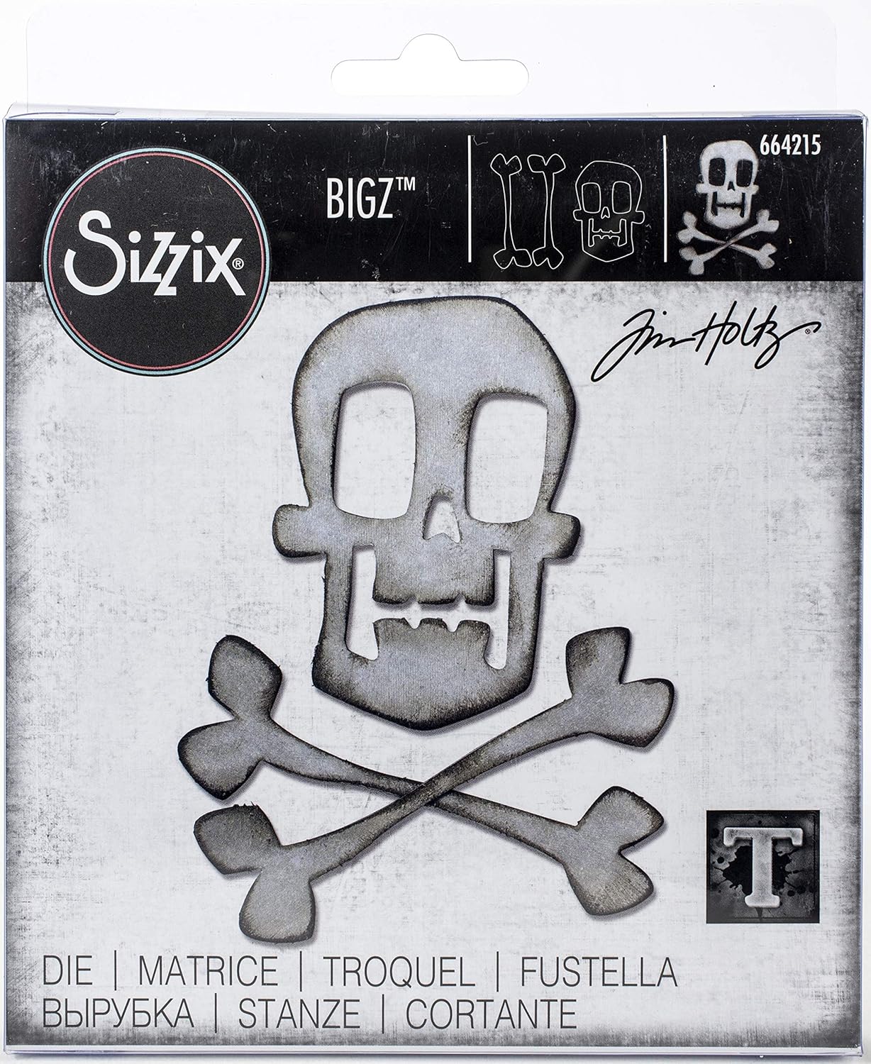 Sizzix Troquel Sizzix Bigz - Cráneo y huesos cruzados: Amazon.es: Hogar