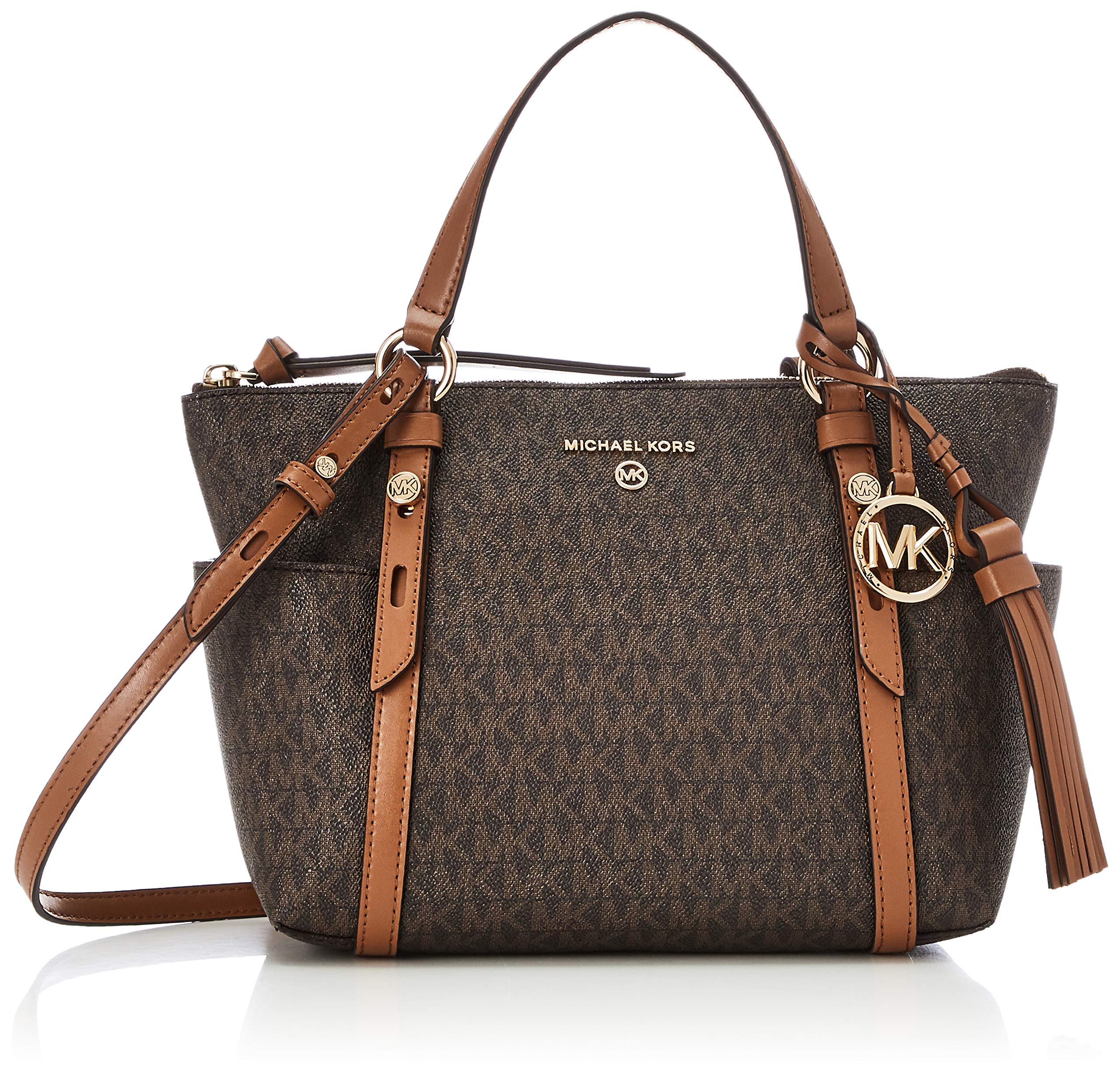 まみ Michael Nomad Tote Kors | Bag Large Small Logo Neutrals Top Zip