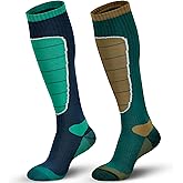 Hylaea Merino Wool Ski Socks, Cold Weather Socks for Snowboarding, Snow, Winter, Thermal Knee-high Warm Socks, Hunting