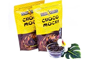 Island Princess Choco Mochi Chocolate Covered Japanese Rice Crackers 2/1.5 Lb Each