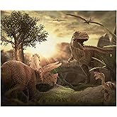 Jurassic Dinosaur Blanket Super Soft Silk Touch Plush Fleece Throw 50" X 60"