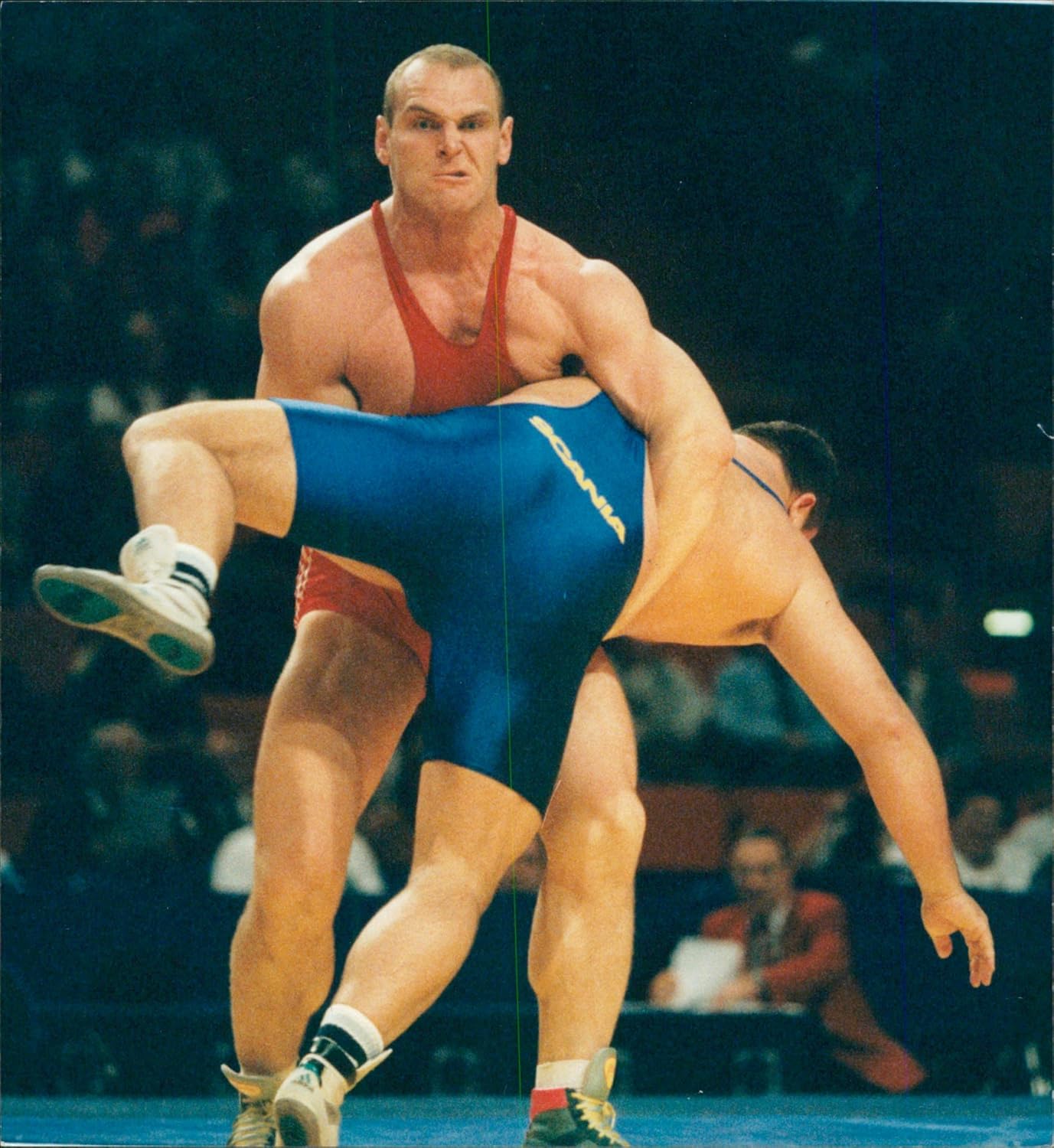 Vintage Photo Of Aleksandr Karelin Against Tomas Johansson In The
