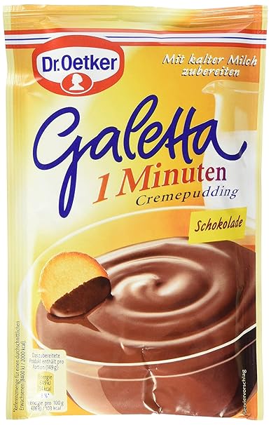 Dr. Oetker Galetta Cremepudding Schokolade, 9er Pack (9 x 99 g)