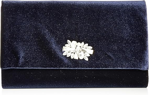 navy evening clutch