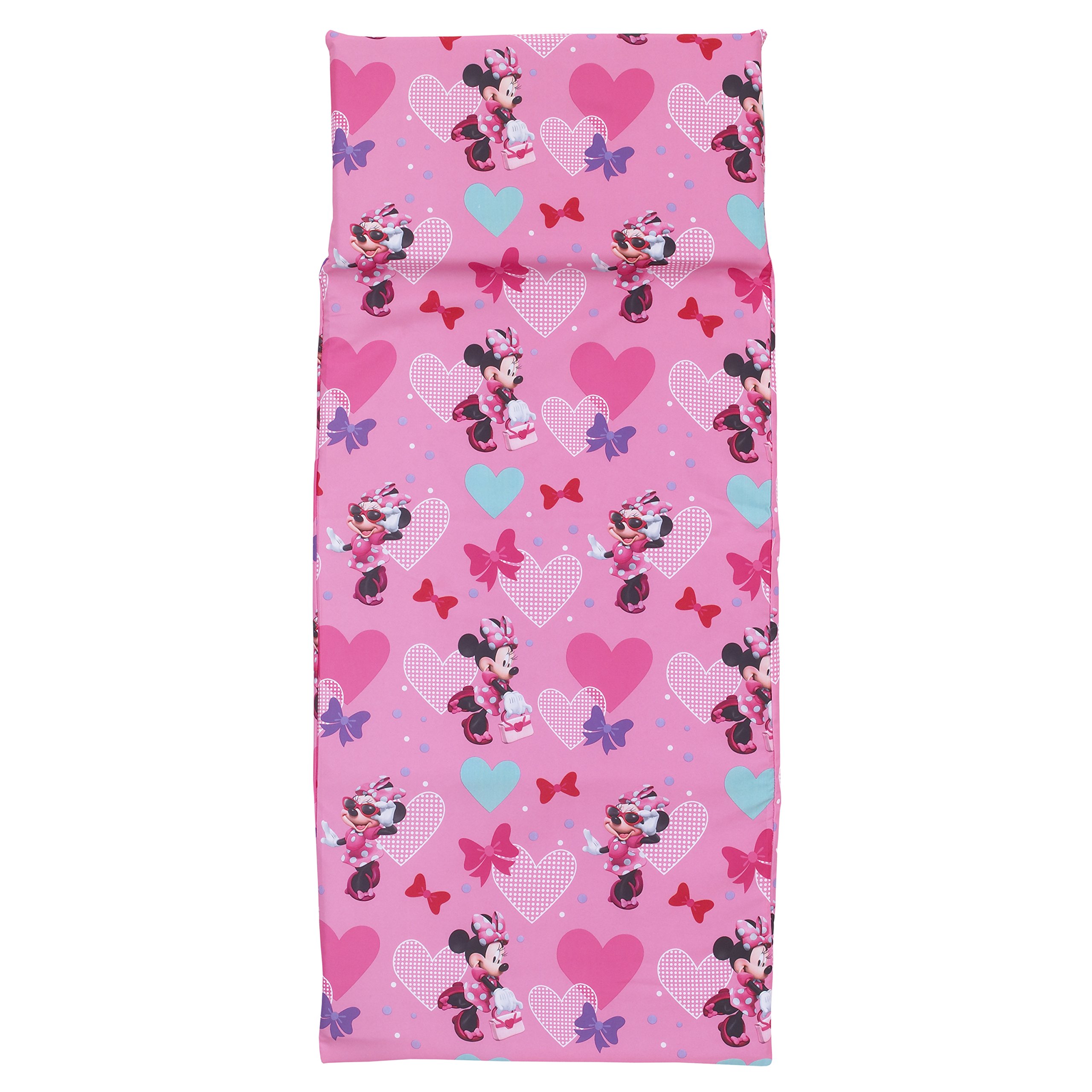 Disney Minnie Mouse Preschool Nap Pad Sheet, Pink, 19" x 44"
