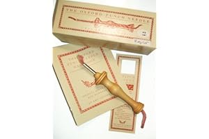Oxford Wood Punch Needle Rug Hooking Tool #10 1/4" Regular w/ Box Booklet