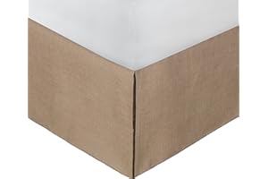 Greenland Home Burlap Bed Skirt, Natural, King