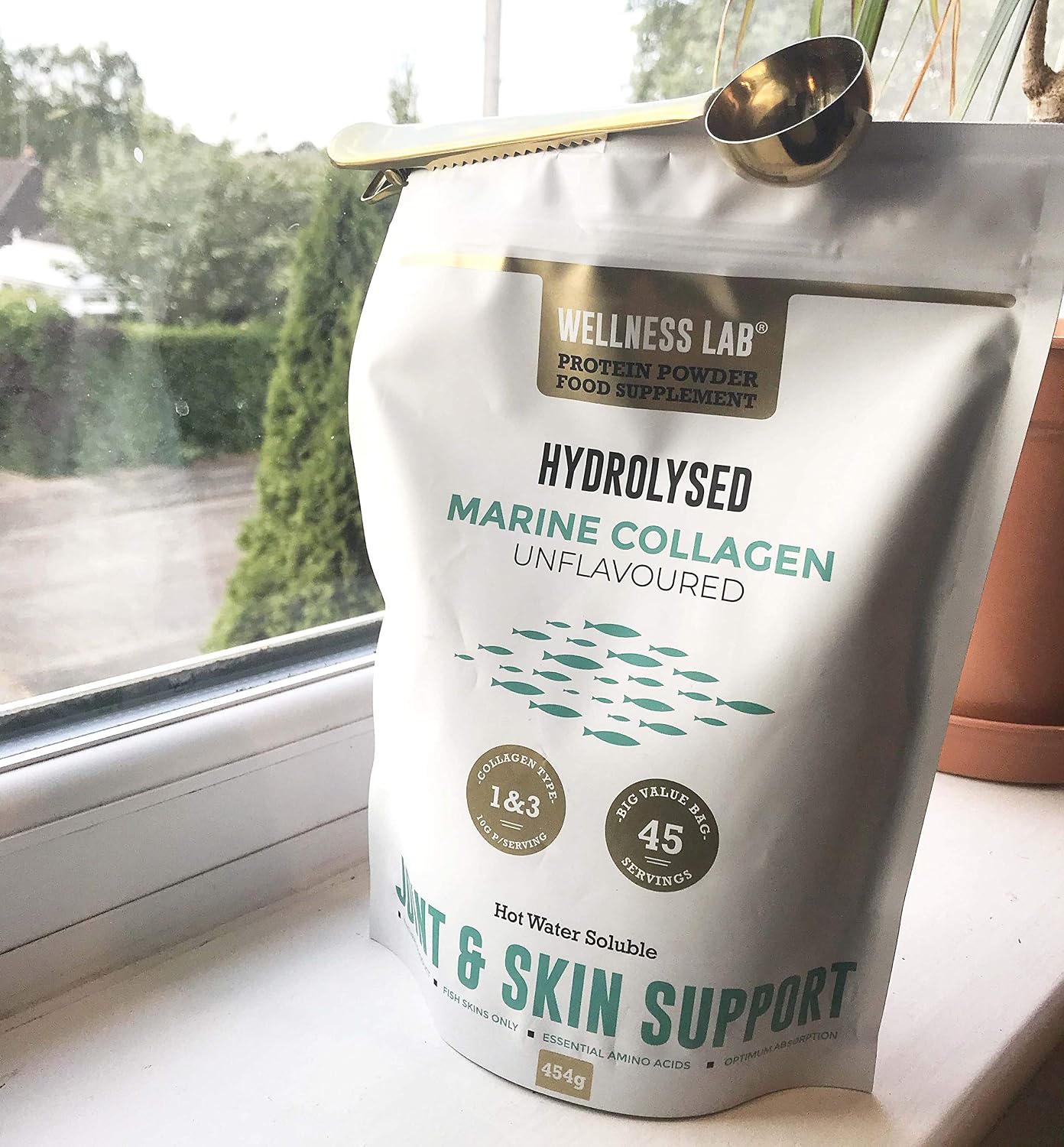 Marine Collagen Powder 10,000mg, Hydrolysed Type 1 & 3 Marine Collagen Peptides, High Strength Marine Collagen Supplement - Image 4