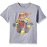 Nickelodeon Boys' Blaze & The Monster Machines, Stripes, Darington S/S T-Shirt