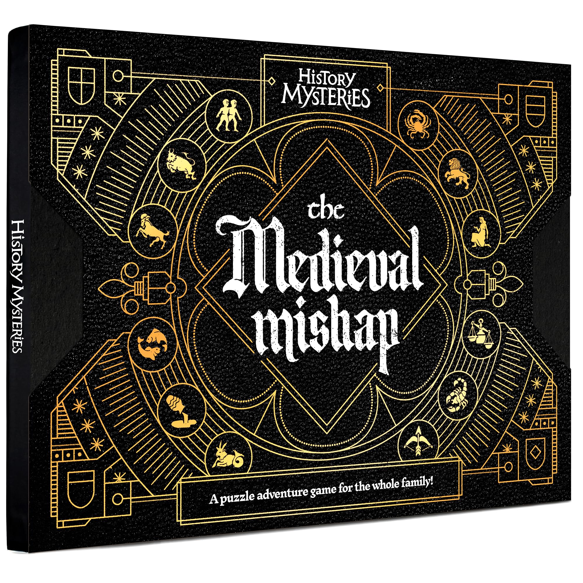 History Mysteries The Medieval Mishap Immersive Puzzle Game Perfect for Family Game Night, Solo Players or Party Groups. Escape Room with Online Play. 1 to 5 Players, Ages 8+