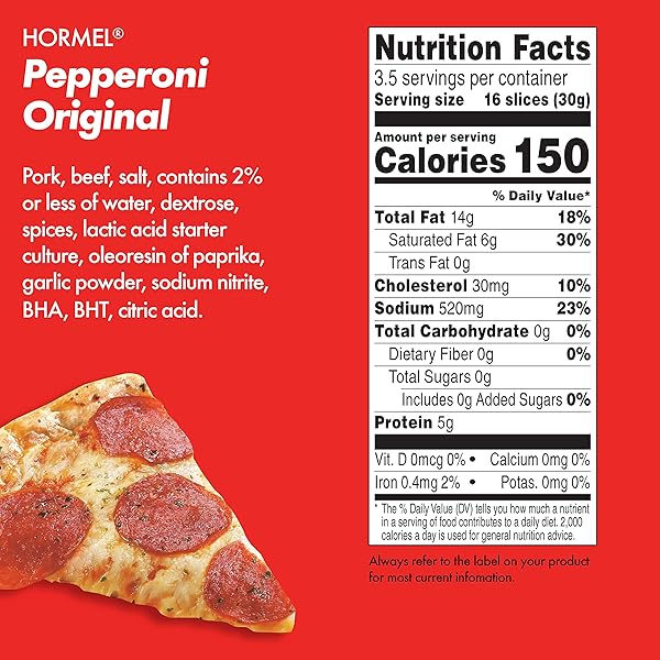 HORMEL PEPPERONI, 3.5 OZ