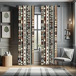 Ambesonne Southwestern Curtains, Ethnic Culture