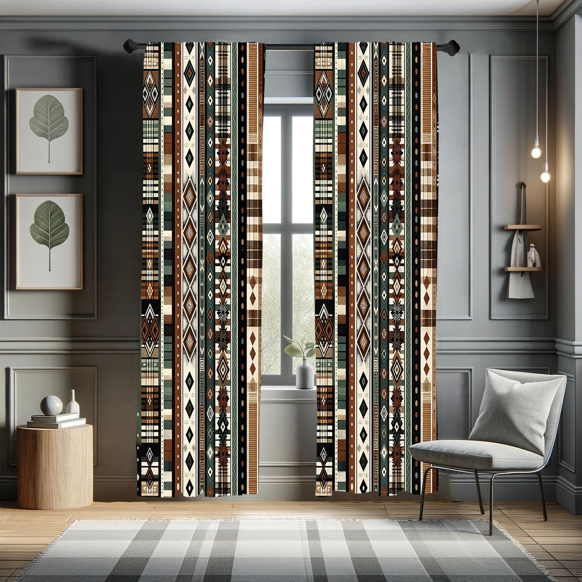 Ambesonne Southwestern Curtains, Ethnic Culture