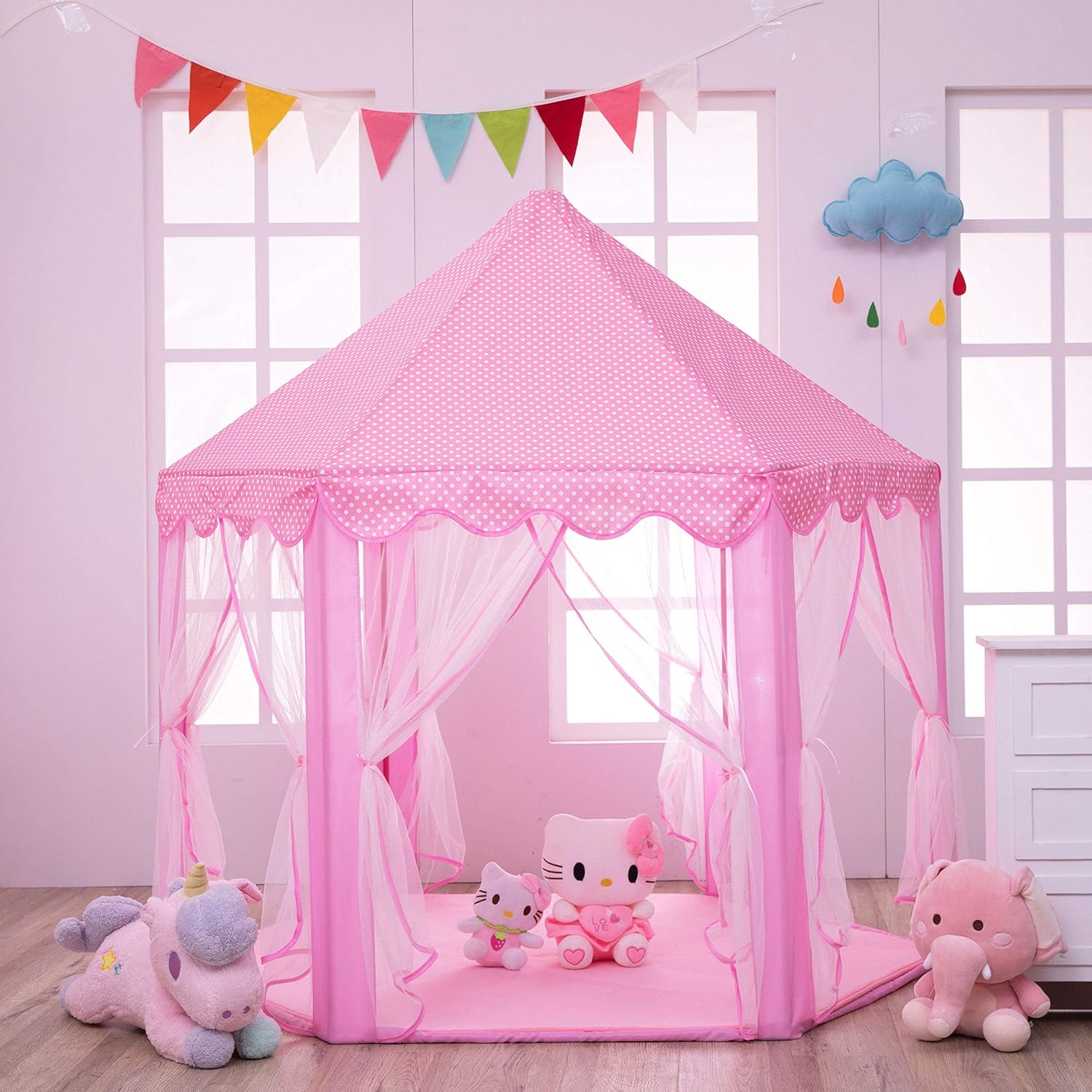 twinkle star princess castle play tent