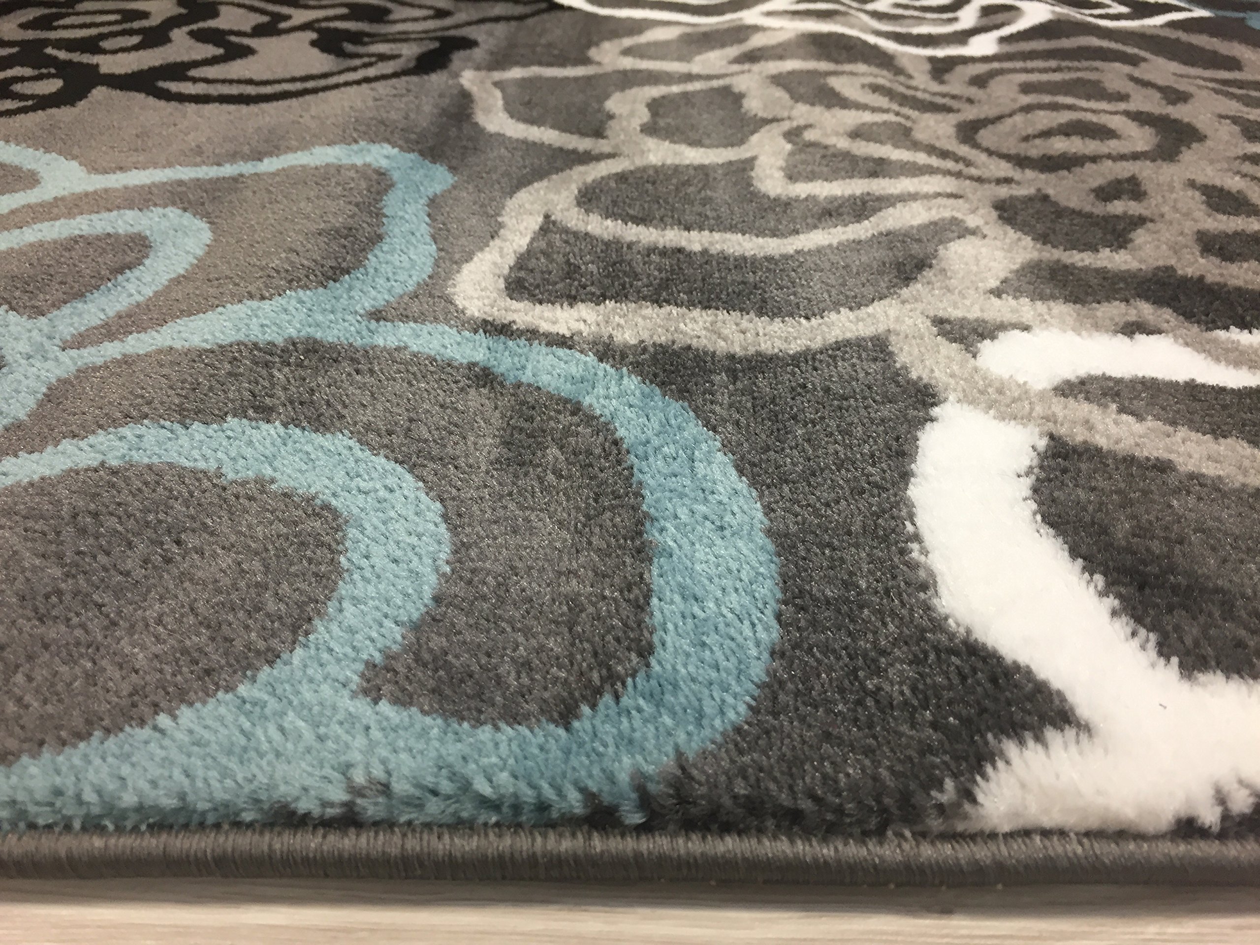 Contemporary Modern Floral Flowers Area Rug Runner, 2' x 7'2