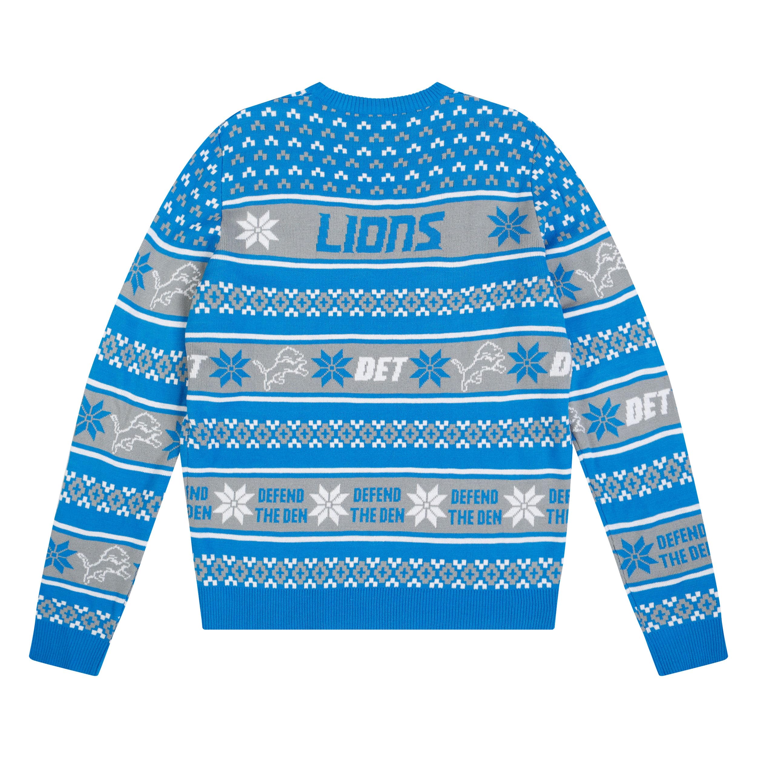FOCO Standard NFL Big Logo Ugly Sweater, Team Color