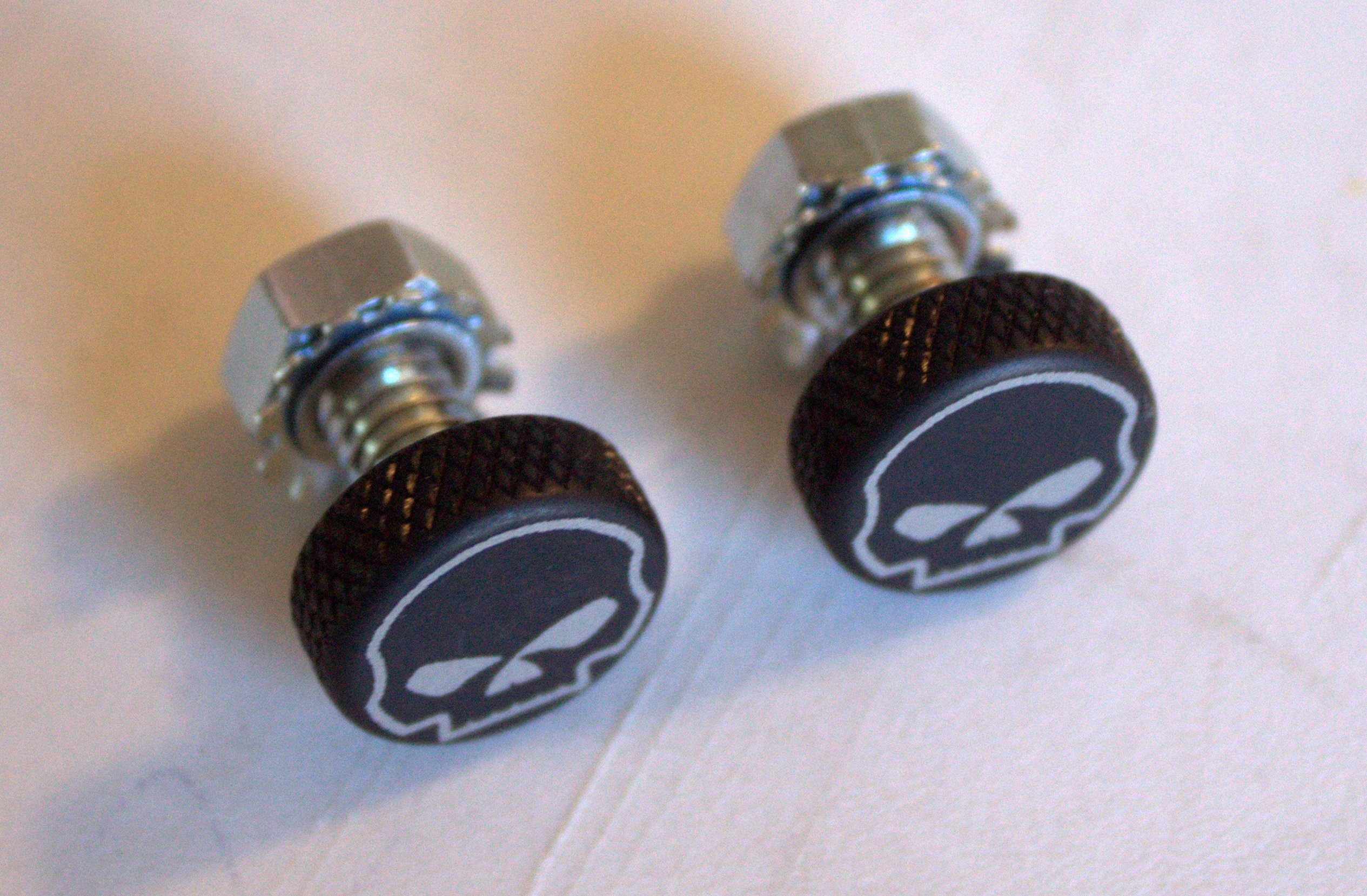 Willy G Skull Logo Harley Davidson Motorcycle / Rat Rod License Plate