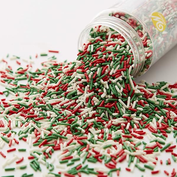WILTON HOLIDAY SPRINKLES JIMMIES MIX, 11.1 OZ.,ASSORTED