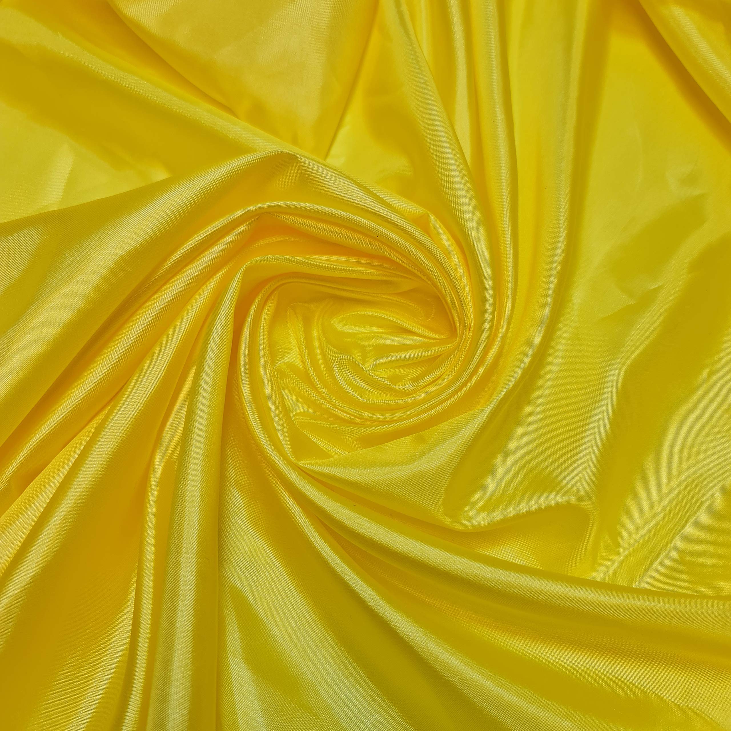 Habotai Dress Skirt Jacket Anti Static Lining Decor Fabric 150cm STH Available in 45 Colours (Yellow, 2 Meter)