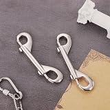 PEUTIER 2pc Double Ended Bolt Snap Hooks 4.6" Zinc Alloy Heavy Duty 220lbs view 5
