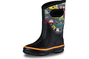 LONECONE Lone Cone Insulating All Weather Kids Mud Boots for Boys & Girls - Waterproof Toddler Snow Boots - Warm Neoprene Boots for Kids - Warm Kids Muck Boots