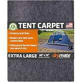 Drymate XL Tent Carpet Mat, Waterproof Camping Floor Rug, 60" x 74" | Protective Liner Keeps You Warm &amp; Dry, Durable, Lightweight, Soft &amp; Comfortable, Trimmable, Camping Essentials, USA Made