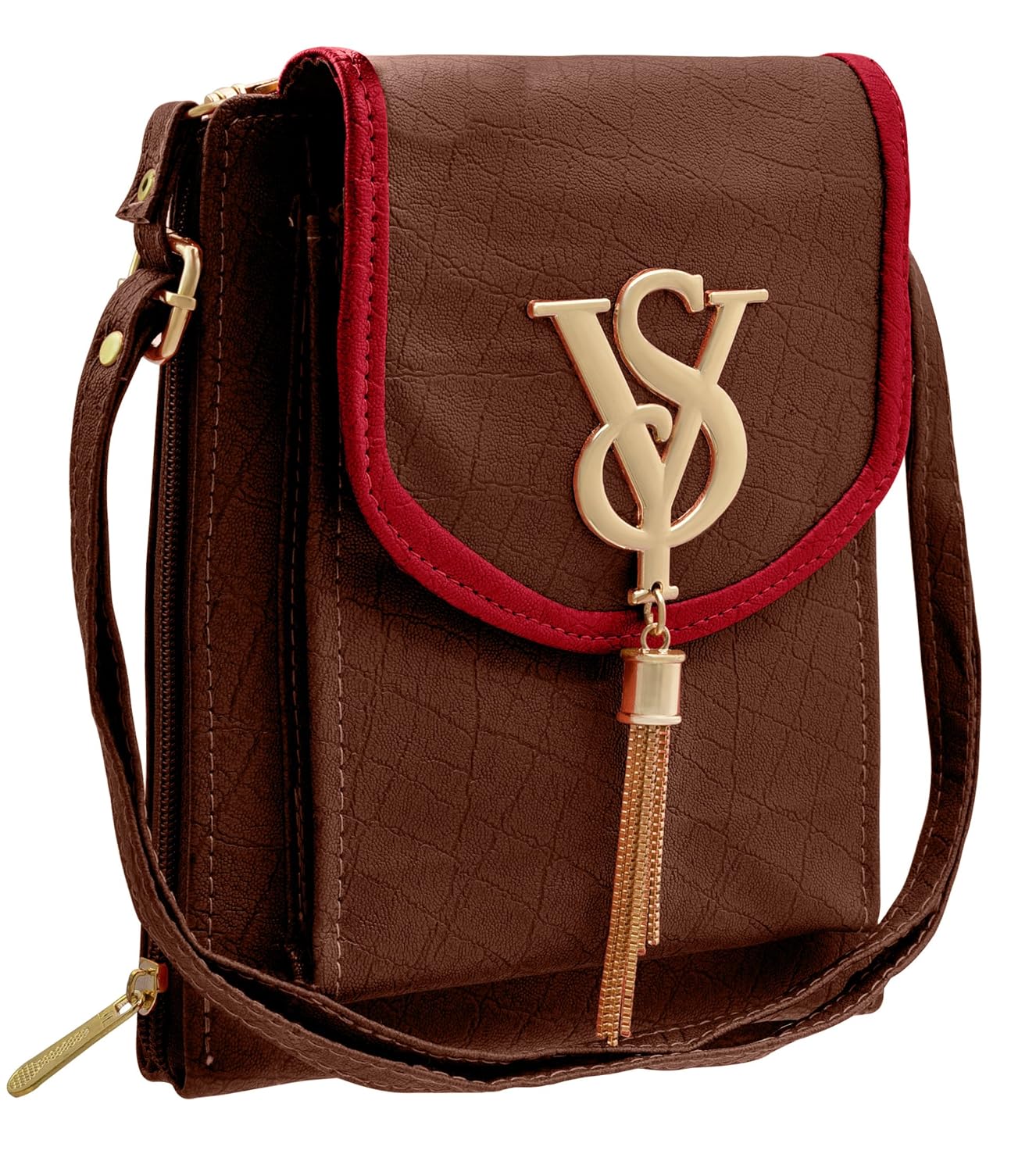 maroon side bag