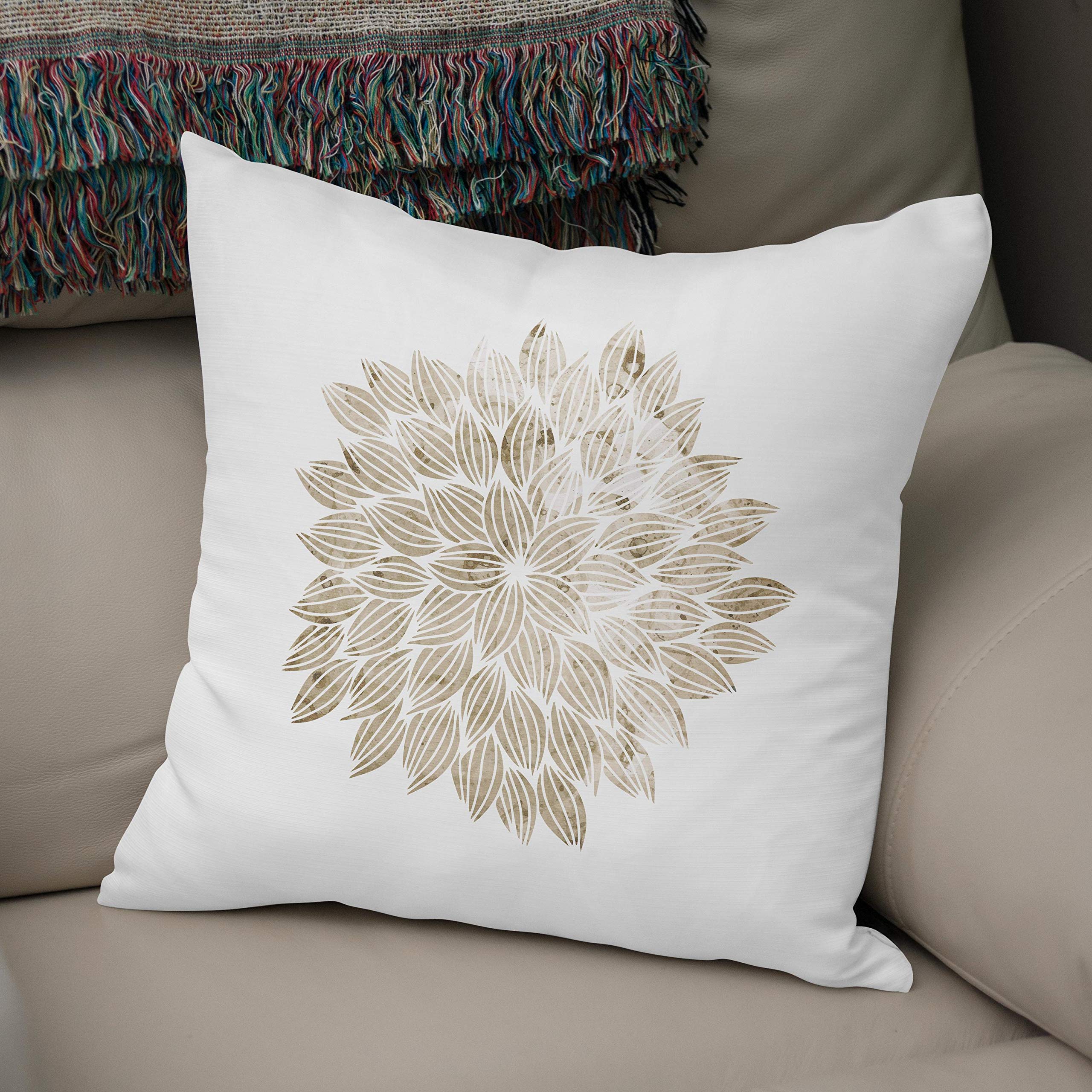 Bonamaison, Decorative Cushion Cover - 50% Cotton 50% Polyester - 43x43cm - Designed and Manufactured in Turkey