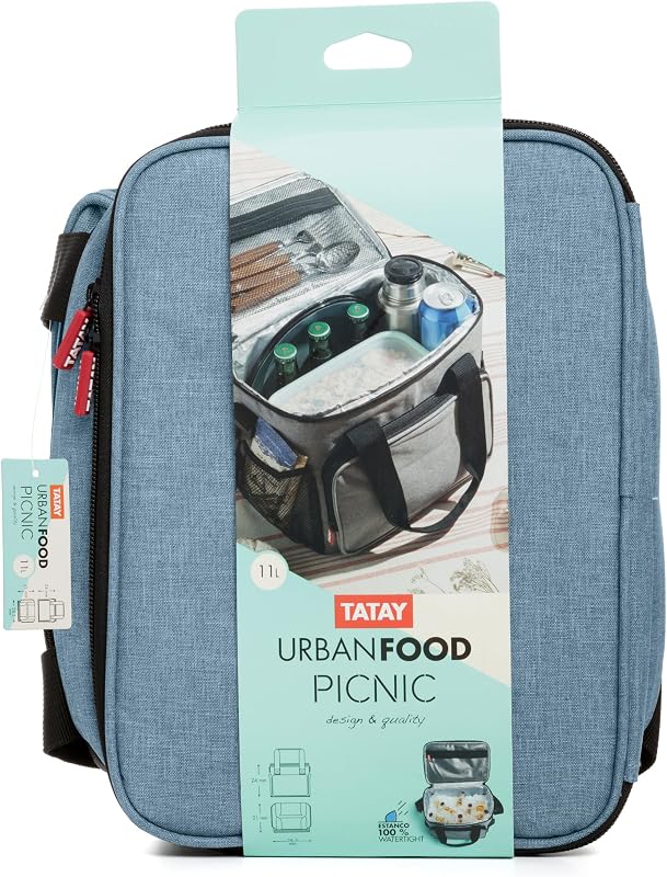 Borsa Termica Urban Food Picnic 11 L Triplo Strato Isolante 4 Tasche