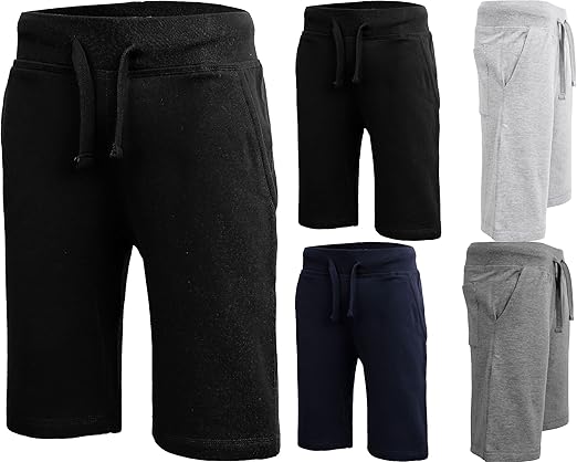 mens grey jogger shorts