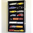 Large 1/24 Scale Diecast Model 16 Cars Display Case Cabinet Holder Holds 16 Cars 1:24 (Black Finish)