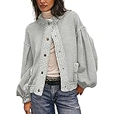 Fhniepan Womens Fall Cardigan Sweater Trendy Cable Knit Open Front Sweaters Casual Long Sleeve Oversized Outerwear