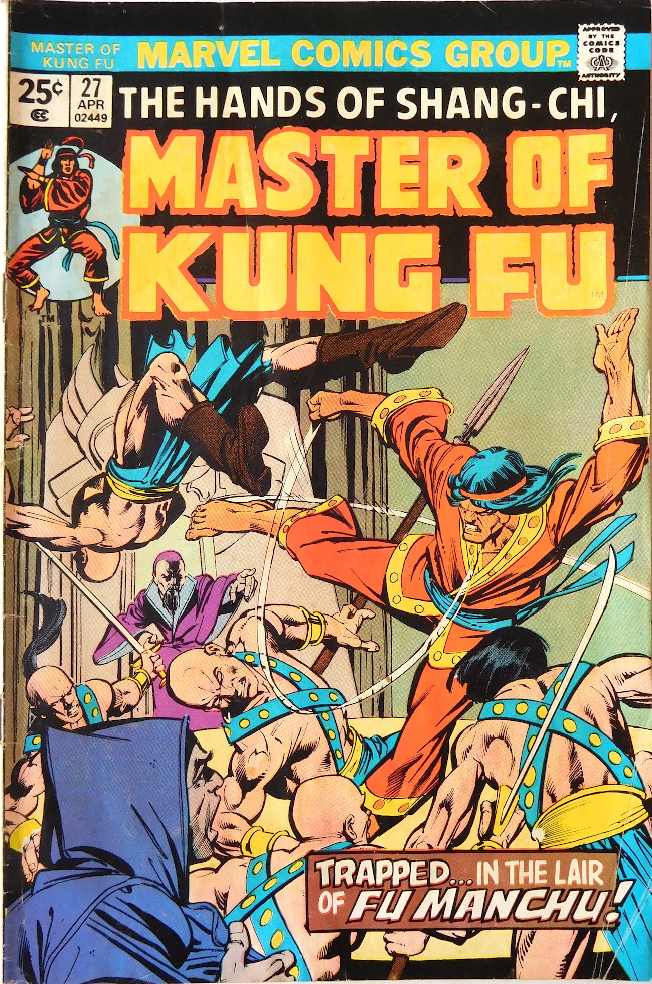The Hands Of Shang Chi Master Of Kung Fu 27 Trapped In The Lair Of Fu Manchu Marvel Comics Amazon Com Books