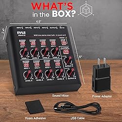 Pyle 8-Channel Wireless BT Streaming Mini Line