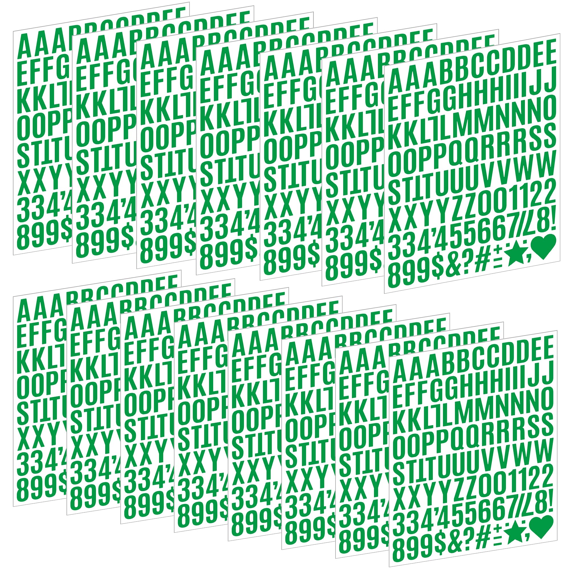 1470 Letter Stickers 15 Sheets Alphabet Stickers