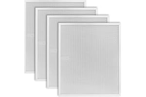 WZKO BPS1FA30 Range Hood Filter 11-3/4" x 14-1/4" x 3/8" (4 Pack) - Compatible with Broan Nutone hood grease filter - Replaces 99010299 S99010305 AP3378953