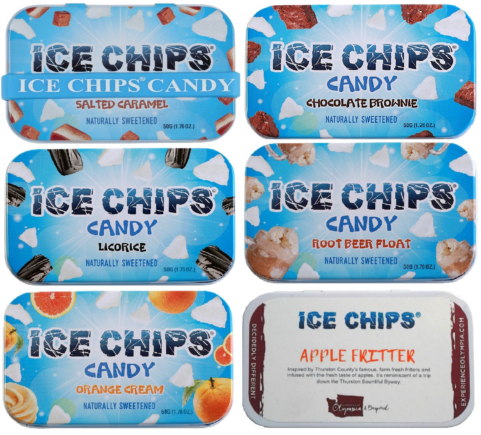 ICE CHIPS Candy 3 Pack Assortment (Strawberry Daiquiri