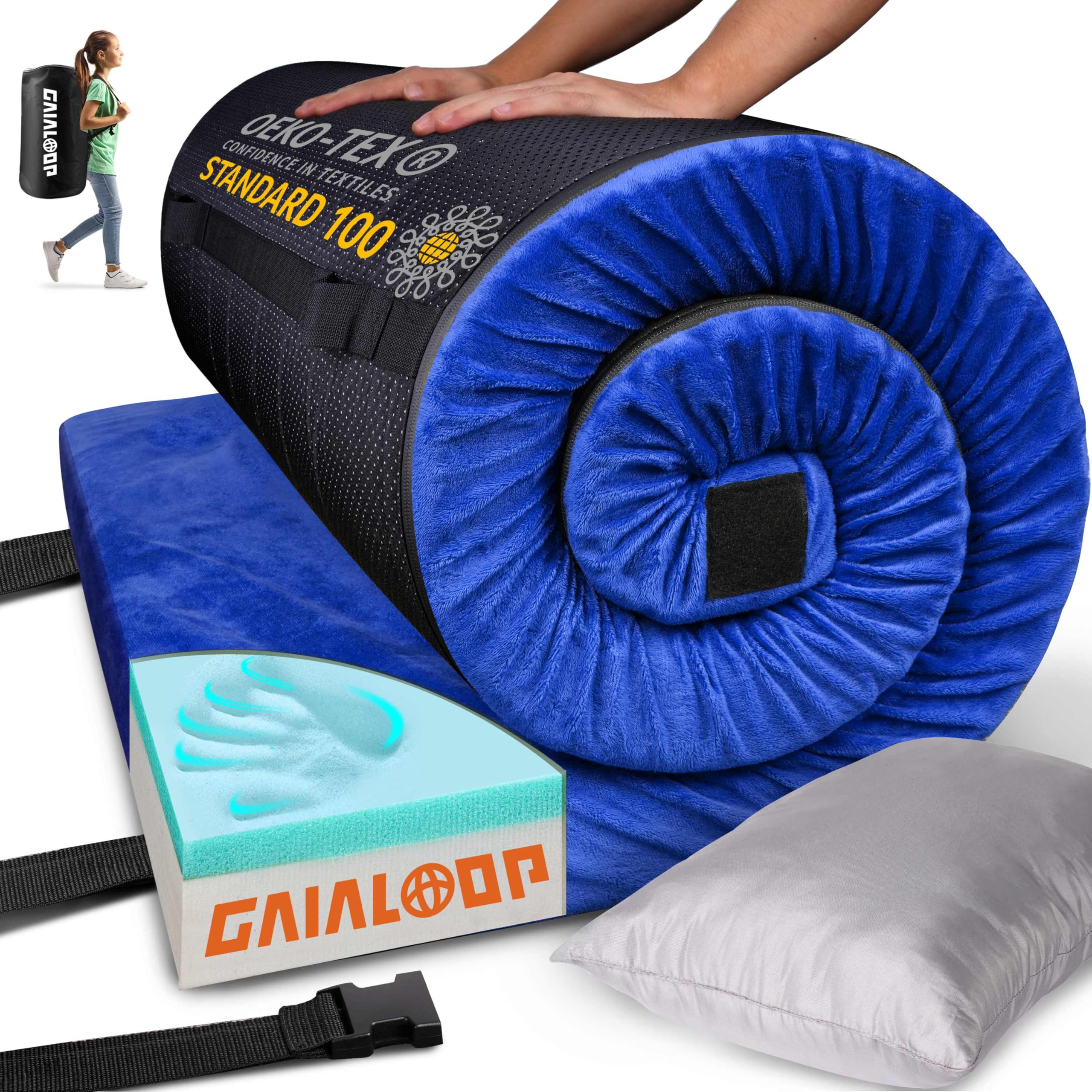Matelas en mousse à mémoire de forme | 140 x 190 |Très épais 22 cm, 7 Matelas en mousse à mémoire de forme | 140 x 190 |Très épais 22 cm, 7