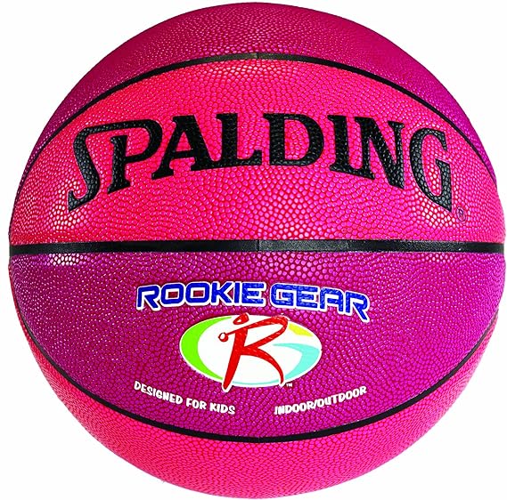 Spalding 74322 Rookie Gear Pink and Purple Basketball, Basketballs