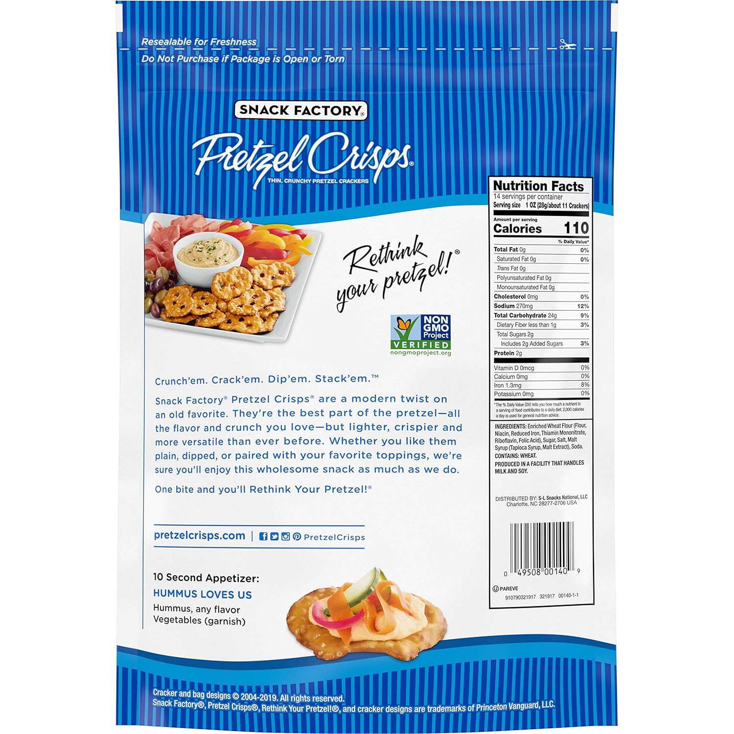 Original Pretzel Crisps Amazon Com Grocery Gourmet Food